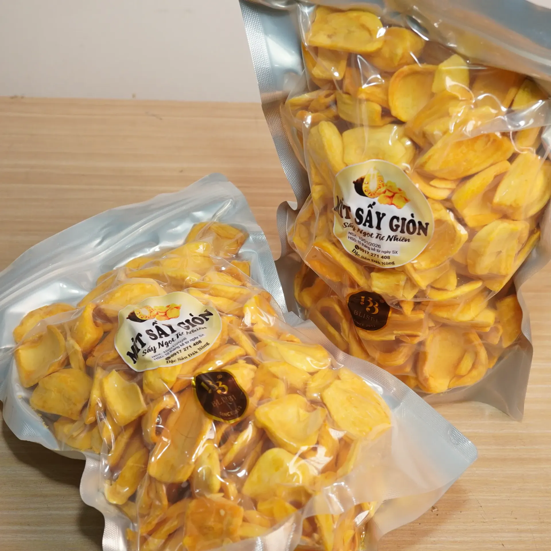 Mít sấy giòn túi 500gr